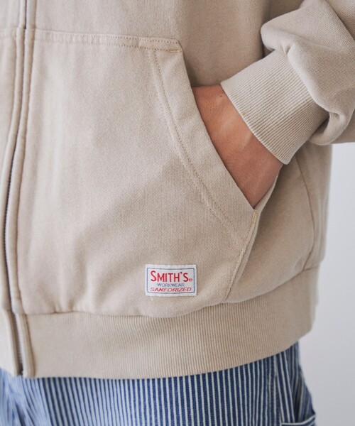SMITH'S（スミス）の「SMITH’S（スミス）別注ヴィンテージライクパーカー（パーカー・メンズ・ベージュ/ネイビー/ブラック・L/M）」の16枚目の写真