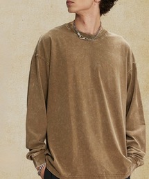 ユニセックス ヴィンテージ風ウォッシュ長袖Tシャツ