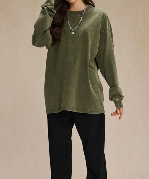 REBALANCE(リバランス)の「ユニセックス ヴィンテージ風ウォッシュ長袖Tシャツ(Tシャツ/カットソー・メンズ・B/A/C/D・LARGE/XX-LARGE/MEDIUM/X-LARGE)」の14枚目の写真