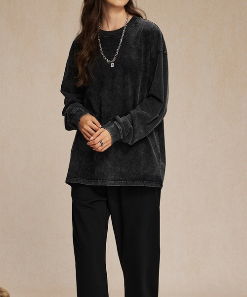 REBALANCE(リバランス)の「ユニセックス ヴィンテージ風ウォッシュ長袖Tシャツ(Tシャツ/カットソー・メンズ・B/A/C/D・LARGE/XX-LARGE/MEDIUM/X-LARGE)」の9枚目の写真