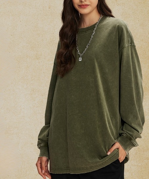 REBALANCE(リバランス)の「ユニセックス ヴィンテージ風ウォッシュ長袖Tシャツ(Tシャツ/カットソー・メンズ・B/A/C/D・LARGE/XX-LARGE/MEDIUM/X-LARGE)」の22枚目の写真