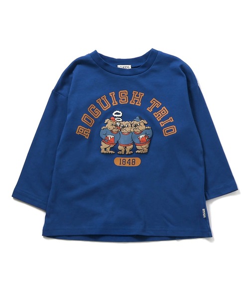 F.O.KIDS（エフオーキッズ）の「F.O.KIDS/エフオーキッズ グラフィックバリエーション長袖Tシャツ（Tシャツ/カットソー・キッズ・ブラウン/イエロー/オレンジ/パープル/ベージュ/アイボリー/ブルー/ピンク/グリーン・140/130/160/150）」の6枚目の写真