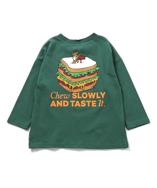 F.O.KIDS（エフオーキッズ）の「F.O.KIDS/エフオーキッズ グラフィックバリエーション長袖Tシャツ（Tシャツ/カットソー・キッズ・ブラウン/イエロー/オレンジ/パープル/ベージュ/アイボリー/ブルー/ピンク/グリーン・140/130/160/150）」の5枚目の写真