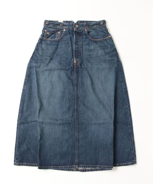 RRL(ダブル アール エル)の「インディゴ セルビッジ デニム スカート(デニムスカート・レディース・ブルー・29/28/27/26/25/24)」の3枚目の写真