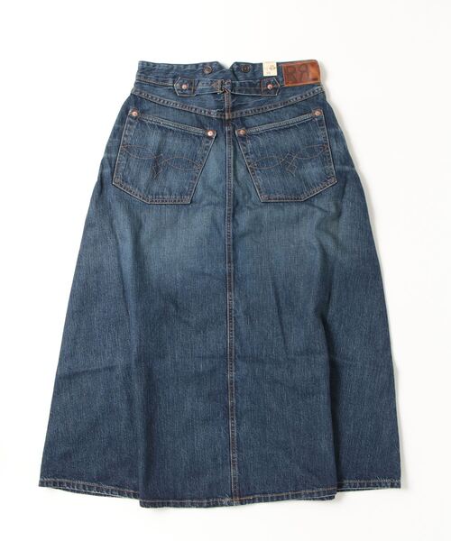 RRL(ダブル アール エル)の「インディゴ セルビッジ デニム スカート(デニムスカート・レディース・ブルー・29/28/27/26/25/24)」の2枚目の写真