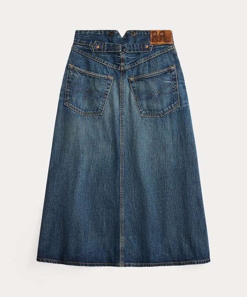 RRL(ダブル アール エル)の「インディゴ セルビッジ デニム スカート(デニムスカート・レディース・ブルー・29/28/27/26/25/24)」の8枚目の写真