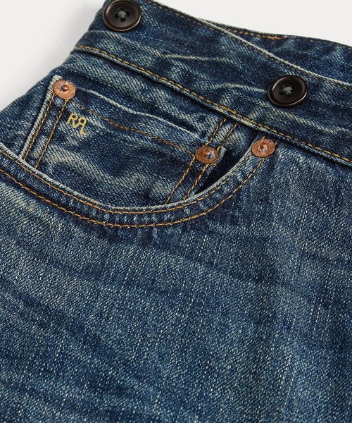 RRL(ダブル アール エル)の「インディゴ セルビッジ デニム スカート(デニムスカート・レディース・ブルー・29/28/27/26/25/24)」の9枚目の写真
