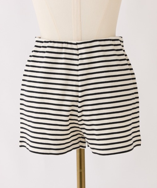 Seemi. byNICECLAUP（ シーミーバイナイスクラップ）の「【Seemi.】ボーダーショートパンツ（その他パンツ・レディース・グレー×ホワイト/ホワイト×ブルー/ホワイト×ブラック・FREE）」の5枚目の写真