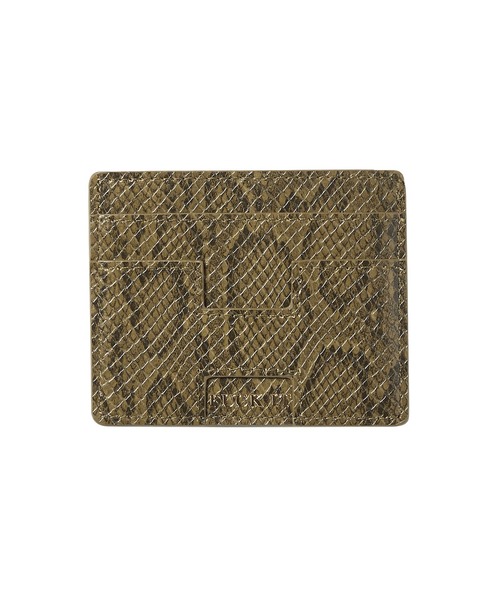 HUF(ハフ)の「FUCK IT SNAKESKIN CARDHOLDER(財布・メンズ・グリーン・O/S)」の1枚目の写真