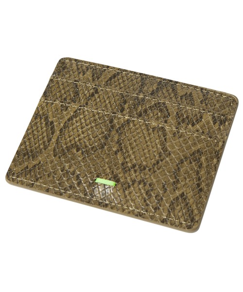 HUF(ハフ)の「FUCK IT SNAKESKIN CARDHOLDER(財布・メンズ・グリーン・O/S)」の4枚目の写真
