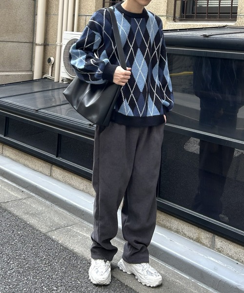 B.R.U（ブル）の「フェイクレザー2WAYショルダーバッグ（ショルダーバッグ・メンズ・ブラック/ブラウン・FREE）」の4枚目の写真