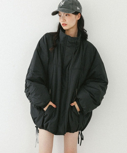 Heather(ヘザー)の「スタンドギャザーミドルブルゾン 593654(ブルゾン・レディース・ブラック系その他/アイボリー/ブラック/ホワイト系その他・FREE)」の20枚目の写真