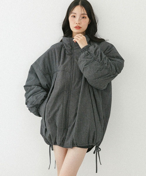 セール】スタンドギャザーミドルブルゾン 593654（ブルゾン）｜Heather