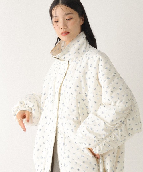 k*a様 BEARDSLEY ギャザーブルゾン美品 スタンドギャザーミドルブルゾン 593654（ブルゾン）｜Heather（ヘザー