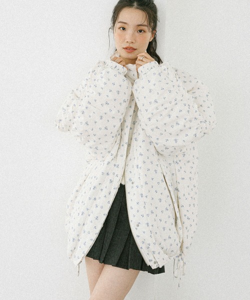 スタンドギャザーミドルブルゾン 593654（ブルゾン）｜Heather（ヘザー