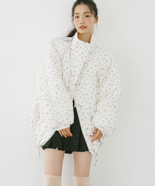 スタンドギャザーミドルブルゾン 593654（ブルゾン）｜Heather（ヘザー