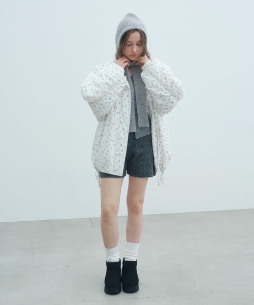 スタンドギャザーミドルブルゾン 593654（ブルゾン）｜Heather（ヘザー