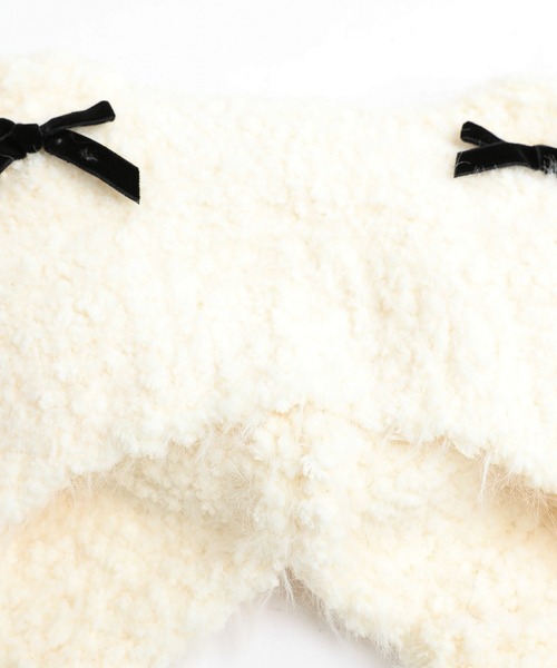 URBAN CHERRY（アーバンチェリー）の「猫耳リボンファーキャップ（ニットキャップ/ビーニー・キッズ・ホワイト/ピンク・FREE）」の20枚目の写真