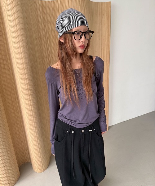 4INT.(フォイント)の「カーペンター バルーン コットン ストリング ワイド パンツ(その他パンツ・レディース・ホワイト/ブラック/カーキ・S/M/L)」の13枚目の写真