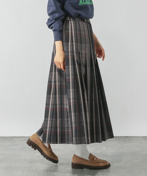 セール】ワイドプリーツフレアスカート/583879（スカート）｜GLOBAL