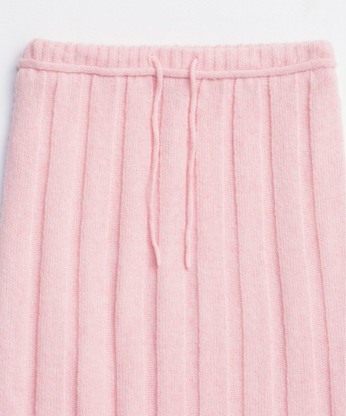 MAISON SPECIAL(メゾンスペシャル)の「Random Rib Knit Flared Skirt / ランダムリブニットフレアスカート(スカート・レディース・ブラック/グレー/ピンク・38/36)」の16枚目の写真