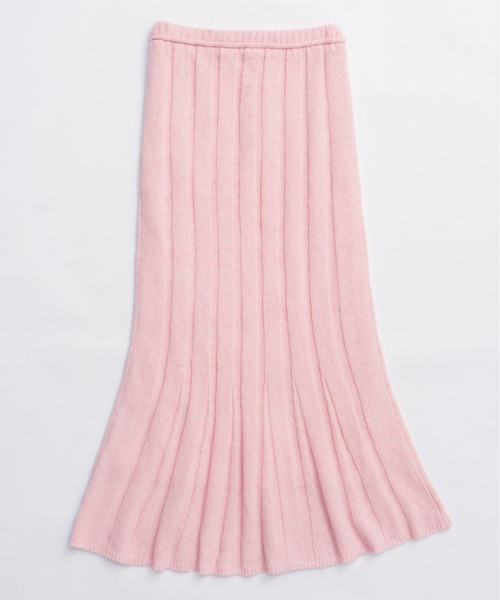MAISON SPECIAL(メゾンスペシャル)の「Random Rib Knit Flared Skirt / ランダムリブニットフレアスカート(スカート・レディース・ブラック/グレー/ピンク・38/36)」の18枚目の写真