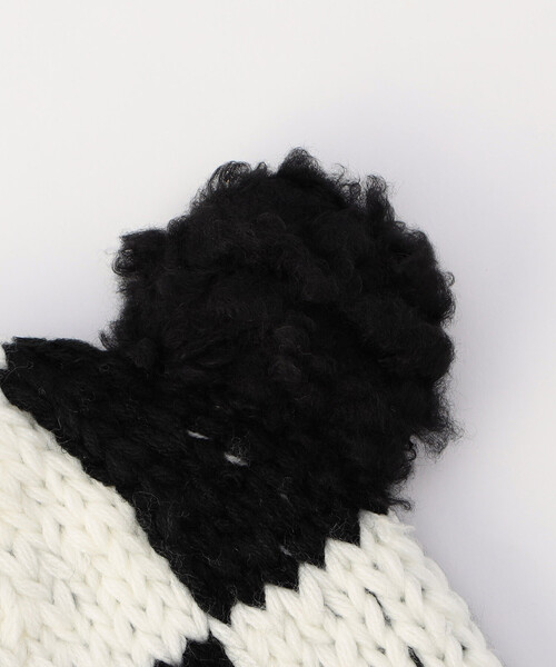 BASICKS(ベイシックス)の「BASICKS/ベイシックス Checkered Flag Bear Beanie / チェッカーフラッグ ベアビーニー(ニットキャップ/ビーニー・レディース・その他9・SMALL)」の3枚目の写真