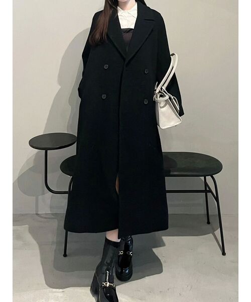 MERCURYDUO(マーキュリーデュオ)の「【WEB限定カラーあり】シャツレイヤード風ニットドッキングミニワンピース(ワンピース・レディース・オフホワイト/ブルー/その他1/ピンク・SMALL/MEDIUM)」の13枚目の写真