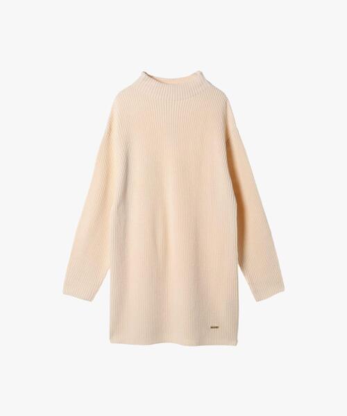 To b. by agnes b.（トゥービーバイアニエスベー）の「ボトルネック ニット ワンピース（ワンピース・レディース・ホワイト系その他・FREE）」の5枚目の写真