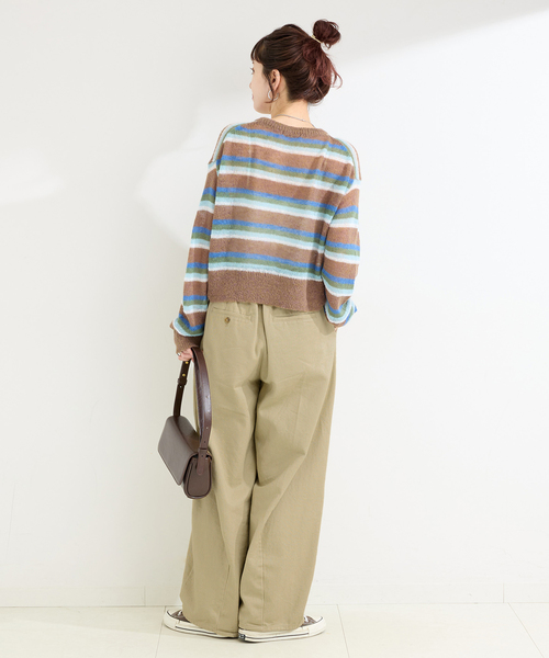 B.C STOCK(ベーセーストック)の「《追加》【WEB限定】ウォッシャブル / ヘビードリルタックバギーチノ(チノパンツ・レディース・ベージュ/カーキ・SMALL/MEDIUM)」の13枚目の写真