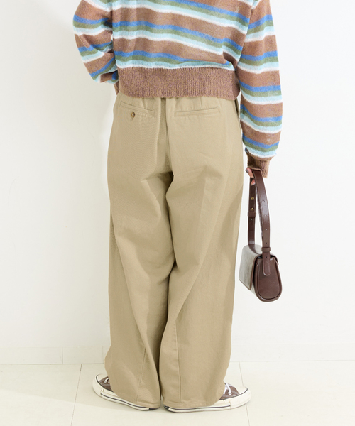 B.C STOCK(ベーセーストック)の「《追加》【WEB限定】ウォッシャブル / ヘビードリルタックバギーチノ(チノパンツ・レディース・ベージュ/カーキ・SMALL/MEDIUM)」の16枚目の写真