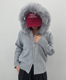 SEN TOKYO（セントーキョー）の「ファーフードニットパーカー（パーカー）」