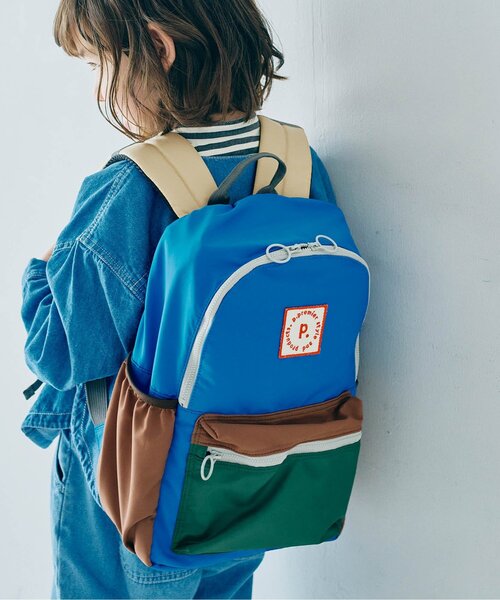 p.premier(ピードットプルミエ)の「【リニューアル】マルチカラーリュック(バックパック/リュック・キッズ・ブルー/ピンク/レッド・MEDIUM/SMALL)」の1枚目の写真