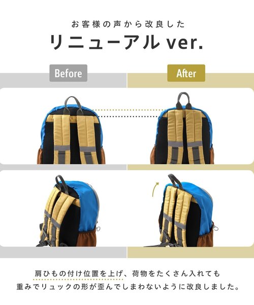 p.premier(ピードットプルミエ)の「【リニューアル】マルチカラーリュック(バックパック/リュック・キッズ・ブルー/ピンク/レッド・MEDIUM/SMALL)」の5枚目の写真