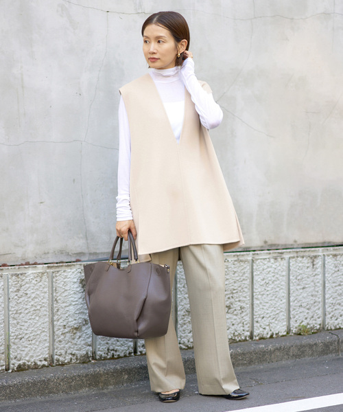 IÉNA ブラック Wフェイスデザインベスト　ジレ イエナ Wフェイスデザインベスト ♡IENA イエナダブルフェイスデザイン