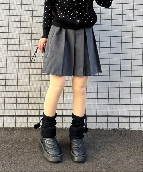 Vini(ヴィニ)の「裏起毛タイツ(0℃~20℃対応)(タイツ/ストッキング・レディース・ブラック/ブラウン/ブラック×ベージュ/チャコールグレー/ベージュ・FREE)」の5枚目の写真