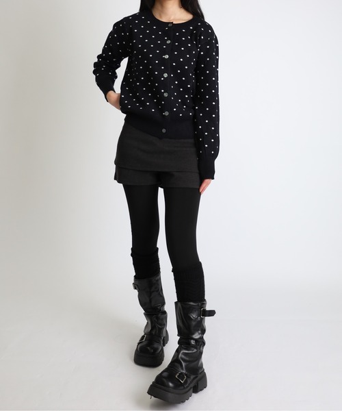 Vini(ヴィニ)の「裏起毛タイツ(0℃~20℃対応)(タイツ/ストッキング・レディース・ブラック/ブラウン/ブラック×ベージュ/チャコールグレー/ベージュ・FREE)」の8枚目の写真