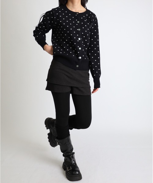 Vini(ヴィニ)の「裏起毛タイツ(0℃~20℃対応)(タイツ/ストッキング・レディース・ブラック/ブラウン/ブラック×ベージュ/チャコールグレー/ベージュ・FREE)」の9枚目の写真