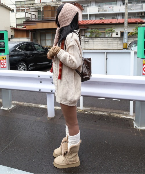 Vini(ヴィニ)の「裏起毛タイツ(0℃~20℃対応)(タイツ/ストッキング・レディース・ブラック/ブラウン/ブラック×ベージュ/チャコールグレー/ベージュ・FREE)」の13枚目の写真