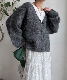 DouDou | 【WEB限定】シャギーVカーディガン(カーディガン/ボレロ)