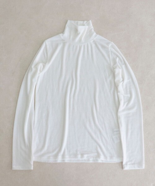 fredy emue（フレディエミュ）の「ウールブレンドシアータートルプルオーバー（その他トップス・レディース・ライトグレー/ブラック/グレイッシュベージュ/ブラック系その他/オフホワイト・38）」の14枚目の写真