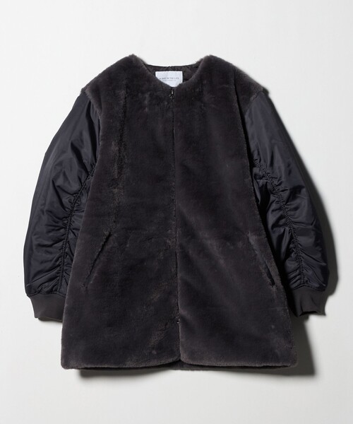 フェイクファー×ナイロン コンビブルゾン ＜A DAY IN THE LIFE