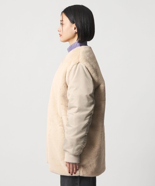 フェイクファー×ナイロン コンビブルゾン ＜A DAY IN THE LIFE