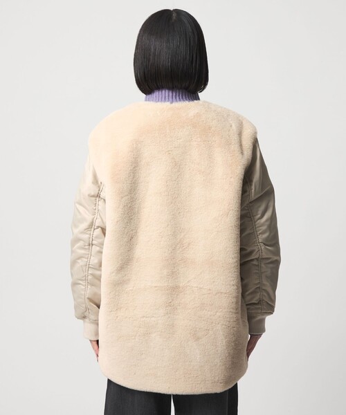 フェイクファー×ナイロン コンビブルゾン ＜A DAY IN THE LIFE