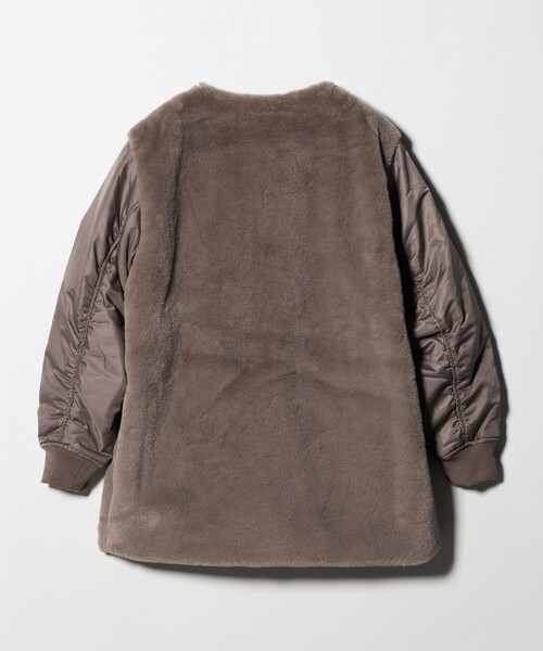 A DAY IN THE LIFE UNITED ARROWS(アデイインザライフユナイテッドアローズ)の「フェイクファー×ナイロン コンビブルゾン <A DAY IN THE LIFE>(ブルゾン・レディース・ナチュラル/モカ/ダークグレー/オリーブ・FREE)」の11枚目の写真