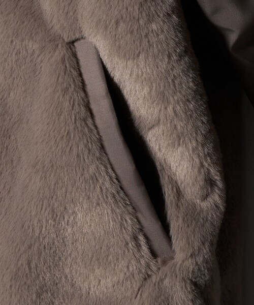 フェイクファー×ナイロン コンビブルゾン ＜A DAY IN THE LIFE