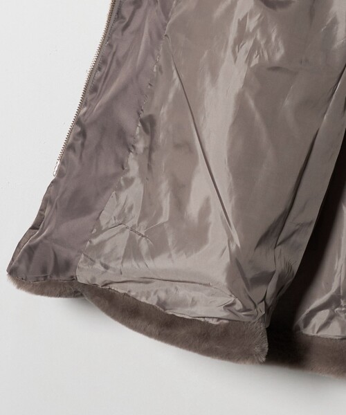a day in the life フェイクファーコンビブルゾン フェイクファー×ナイロン コンビブルゾン ＜A DAY IN THE LIFE