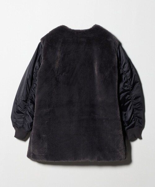 フェイクファー×ナイロン コンビブルゾン ＜A DAY IN THE LIFE