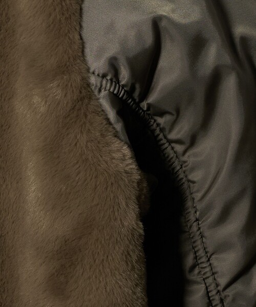 フェイクファー×ナイロン コンビブルゾン ＜A DAY IN THE LIFE