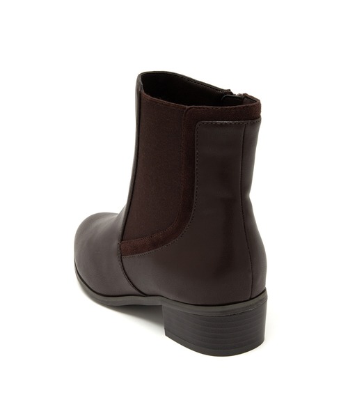 JELLY BEANS（ジェリービーンズ）の「サイド切り替えショートブーツ(204-57131)JELLY BEANS(ジェリービーンズ)（ブーツ・レディース・ダークブラウン/ブラック・S/M/L）」の7枚目の写真